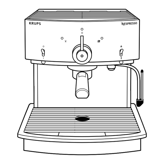 Krups Nespresso F896 Manual