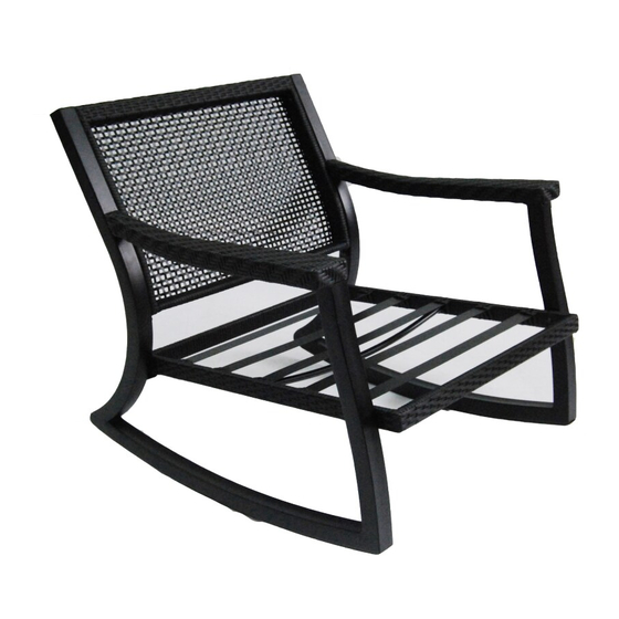 Allen + Roth WOVEN ROCKER MW-4207-BF Manual