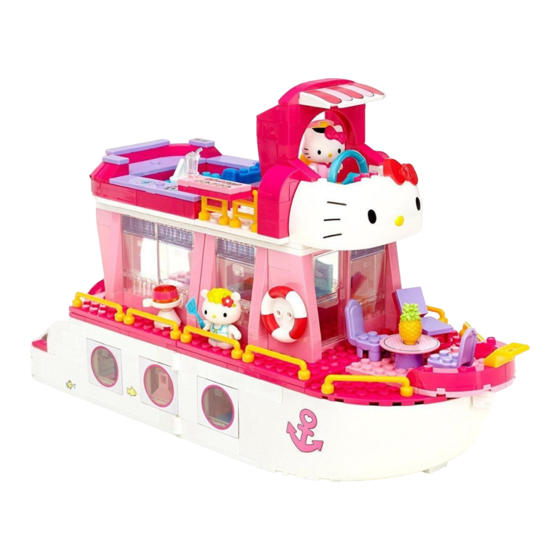 Mega Bloks HELLO KITTY Cruise Ship 10930 Assembly Instructions Manual