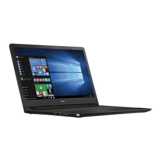 Dell Inspiron 15 3000 Series Quick Start Manual