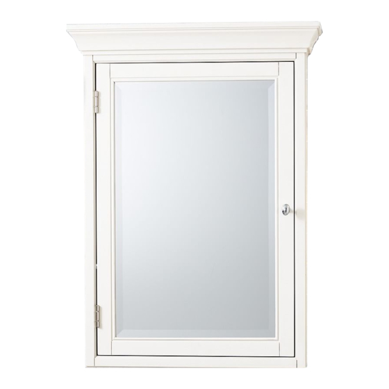 PotteryBarn Hotel Medicine Cabinet Recessed Assembly Instructions