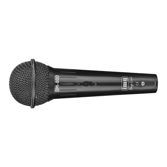 Monacor img Stage Line DM-800 Manual