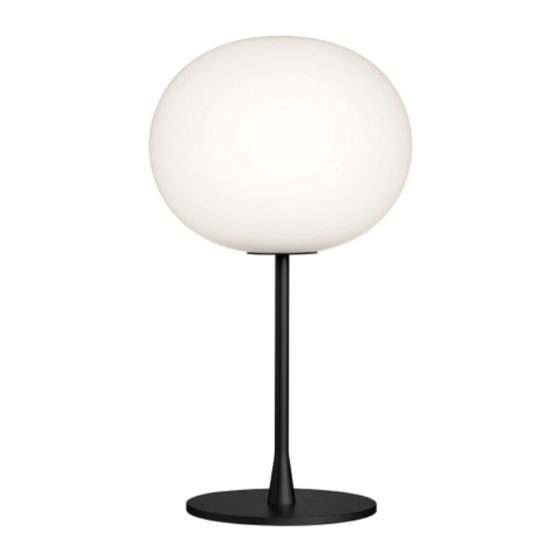 FLOS JASPER MORRISON GLO-BALL F Series Instruction For Correct Installation And Use