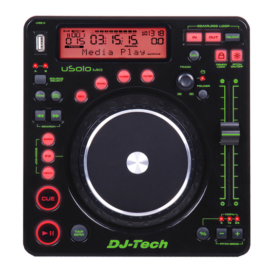 DJ-Tech uSolo User Manual