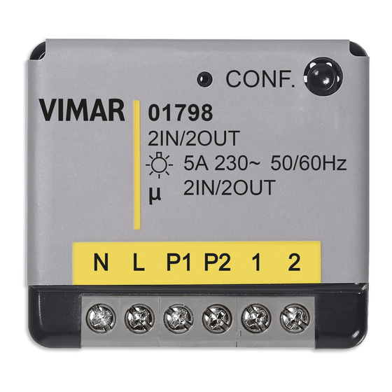 Vimar 01798 Manual