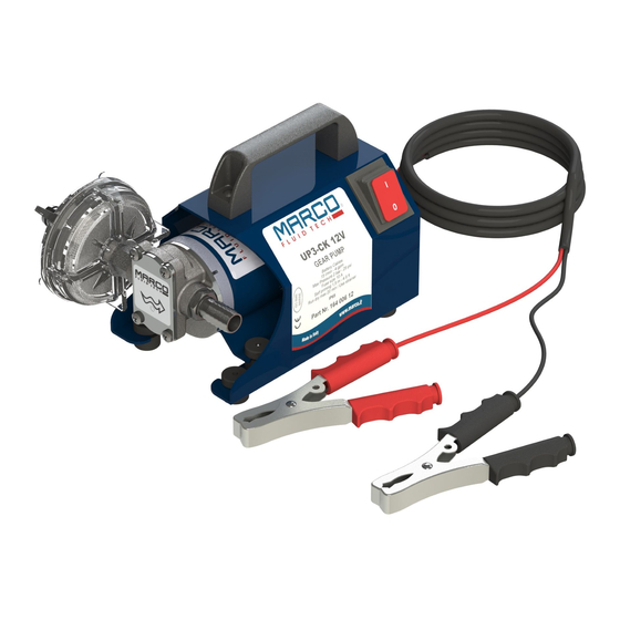 Marco UP3-CK 12V Instructions For Use Manual