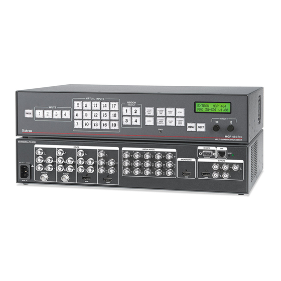 Extron electronics MGP Pro Series User Manual