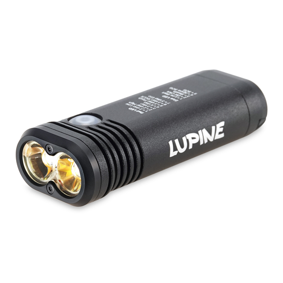 Lupine Piko TL Max Owner's Manual