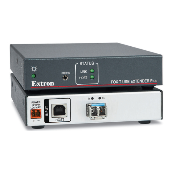 Extron electronics FOX T USB Manuals