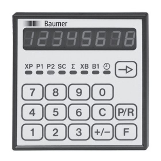Baumer NE212 Operating Instructions Manual