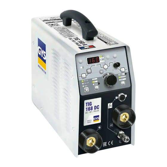 GYS TIG 168 DC HF Instruction Manual