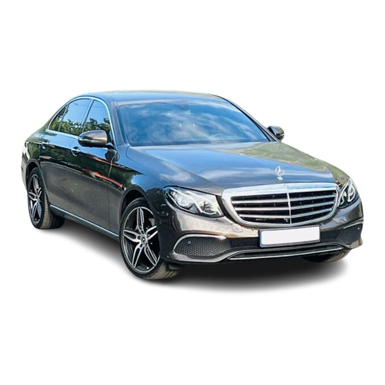 Mercedes-Benz E-Class Sedan Operator's Manual
