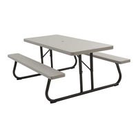 Lifetime 6' PICNIC TABLE Assembly Instructions Manual