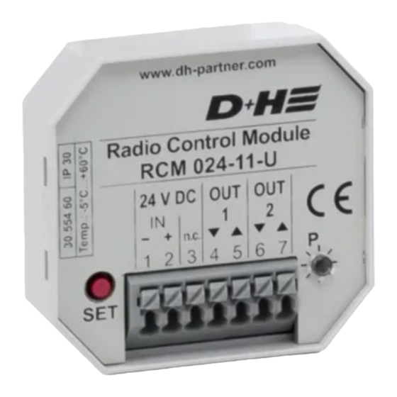 D+H RCM 024-11-U Original Instructions