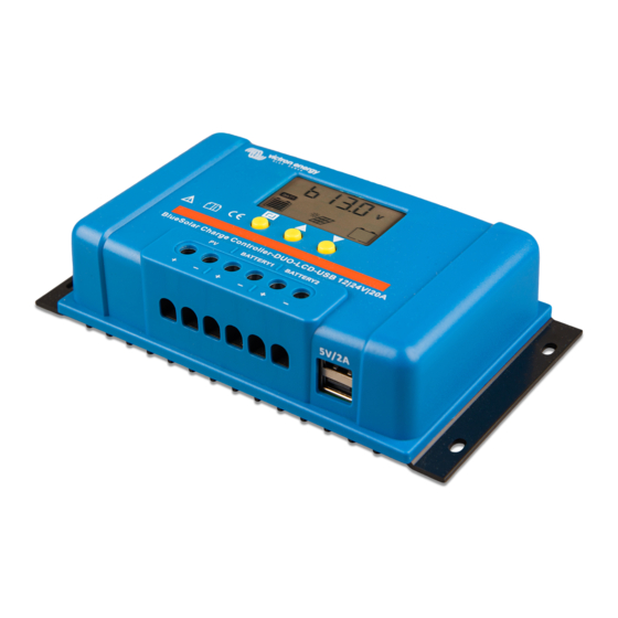 Victron energy BlueSolar PWM DUO 12V 24V 20A LCD USB Manual