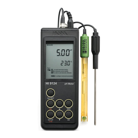 Hanna Instruments HI9124 Instruction Manual
