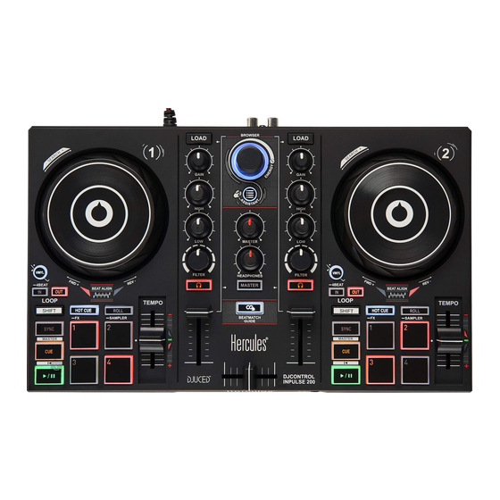 Hercules DJCONTROL INPULSE 200 User Manual