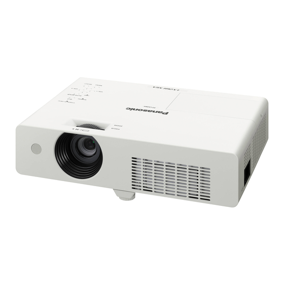 Panasonic PT-LX26HEA Operating Instructions Manual
