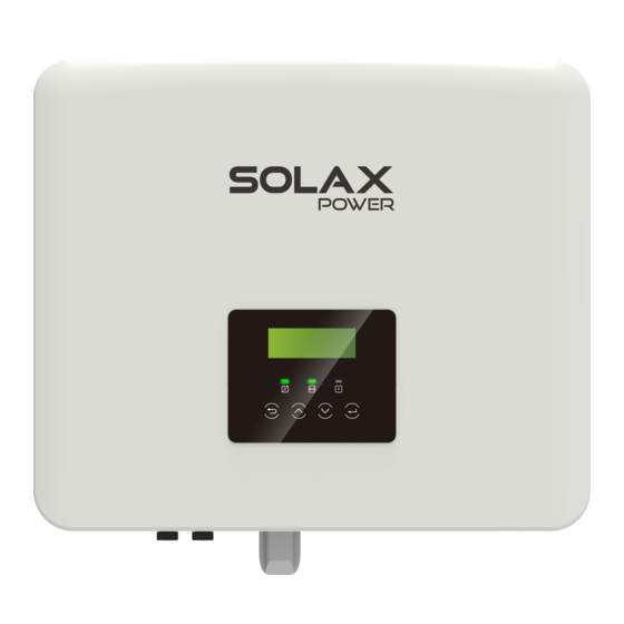 SolaX Power X1-ESS G4 User Manual