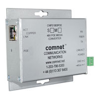 Comnet CNFE1004BPOESHO/M Installation And Operation Manual