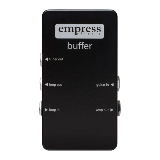 Empress Effects buffer User Manual