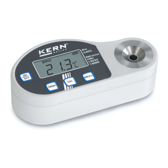 KERN ORD 45BM Operating Manual