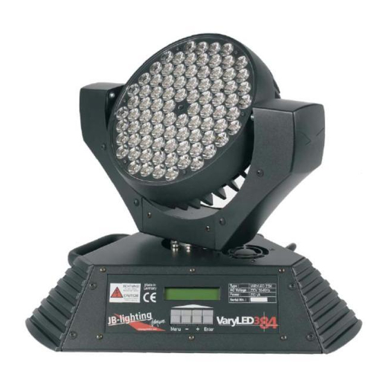 JB-Lighting VaryLED 384 Manual