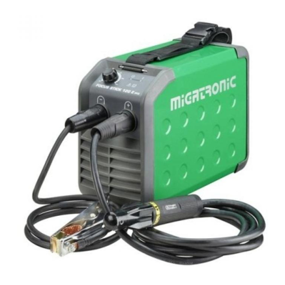 MIGATRONIC FOCUS STICK 120 E PFC Manuals
