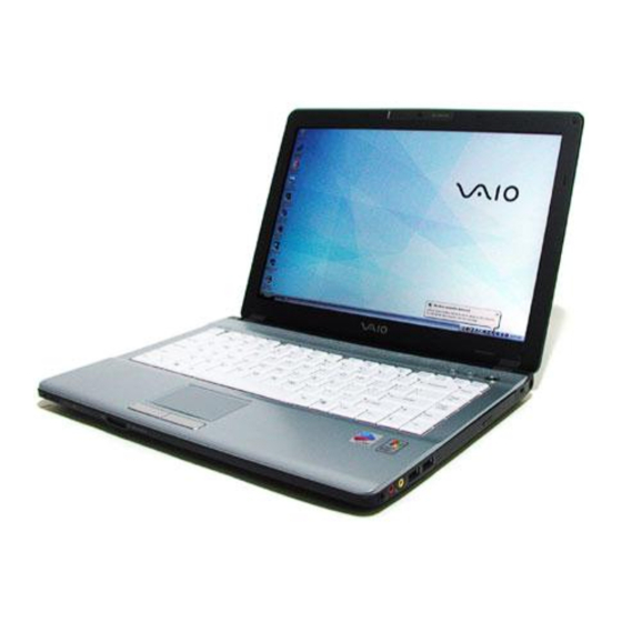 Sony VAIO VGN-FJ100 Series Quick Start Manual