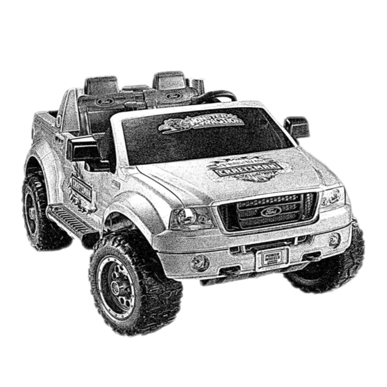 Fisher-Price Craftsman POWER WHEELS Monster Traction M9779 Owner's Manual