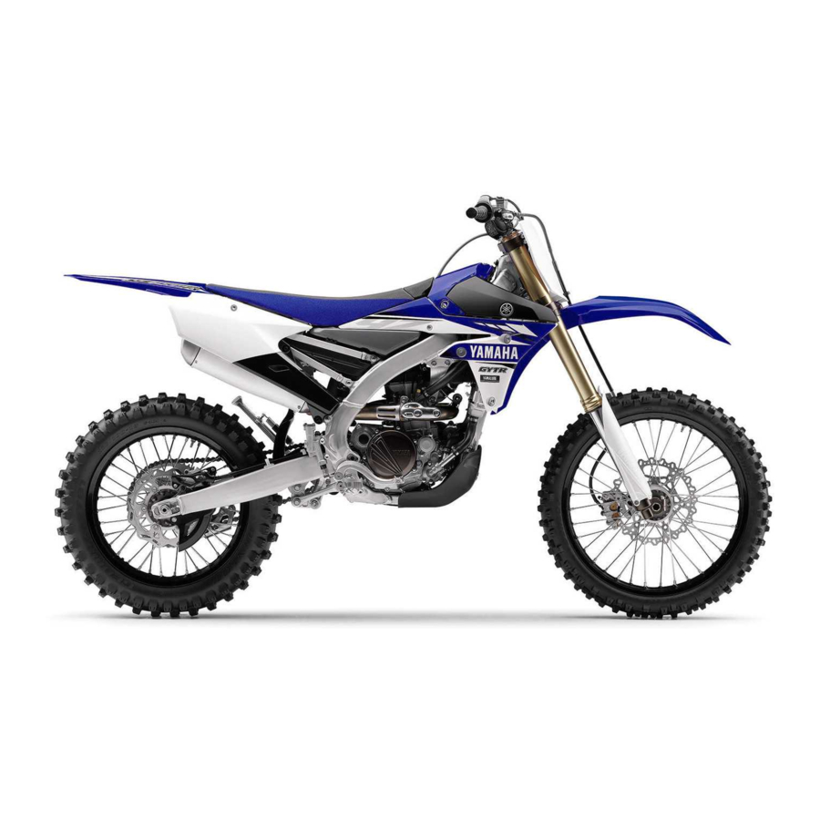 Yamaha YZ250FX 2017, YZ250FXH 2017 Manual