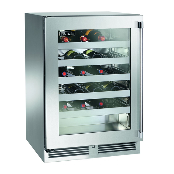 Perlick HC24RS Installation And Operation Instructions Manual