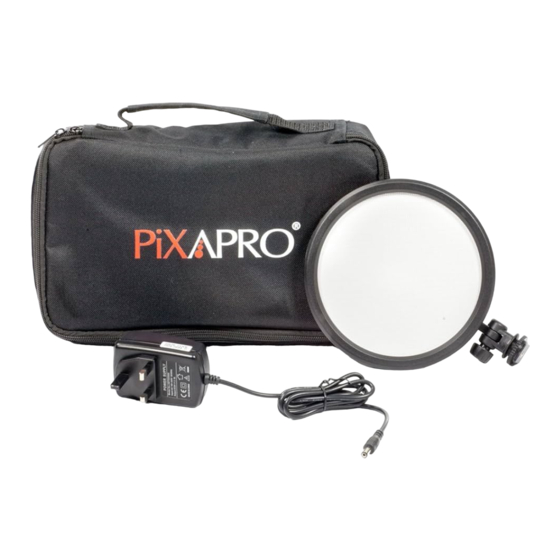 Pixapro GLOWPAD 112CB User Manual