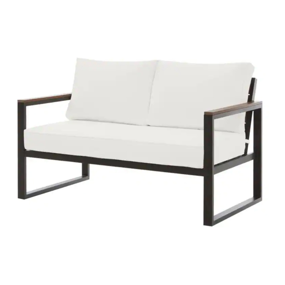 HAMPTON BAY WEST PARK LOVESEAT 501.0602.000 Use And Care Manual