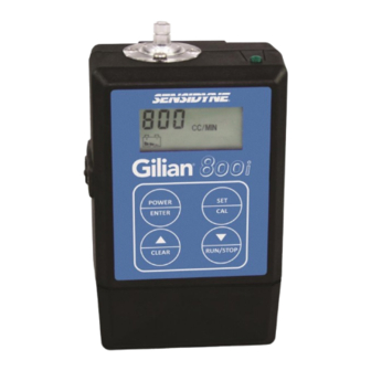 Sensidyne Gilian 800i Operation Manual