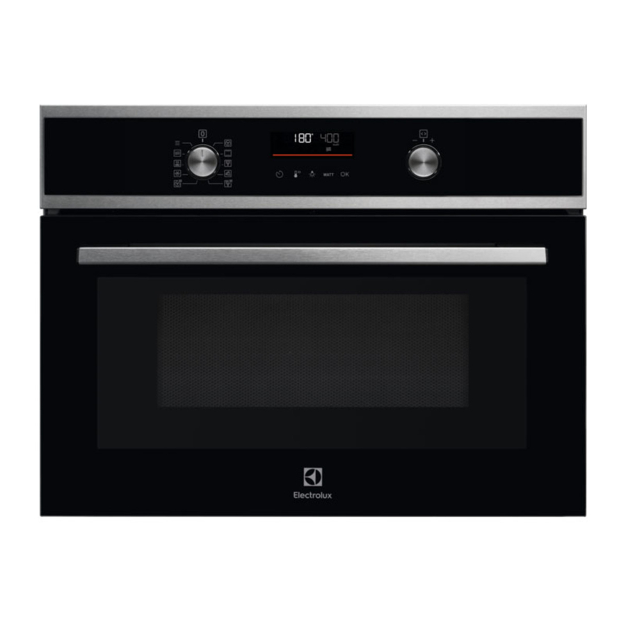 Electrolux EVLDE46K, EVLDE46X - Microwave Combi-Oven Manual