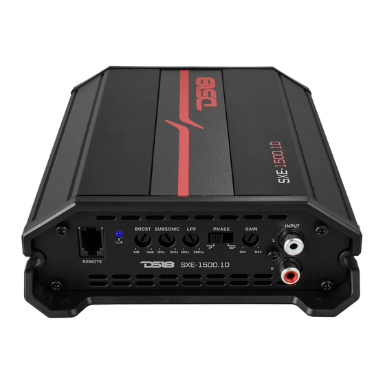DS18 SXE Series Owner's Manual