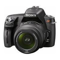 Sony DSLR-A290L - alpha; Digital Single Lens Reflex Camera Zoom Instruction Manual