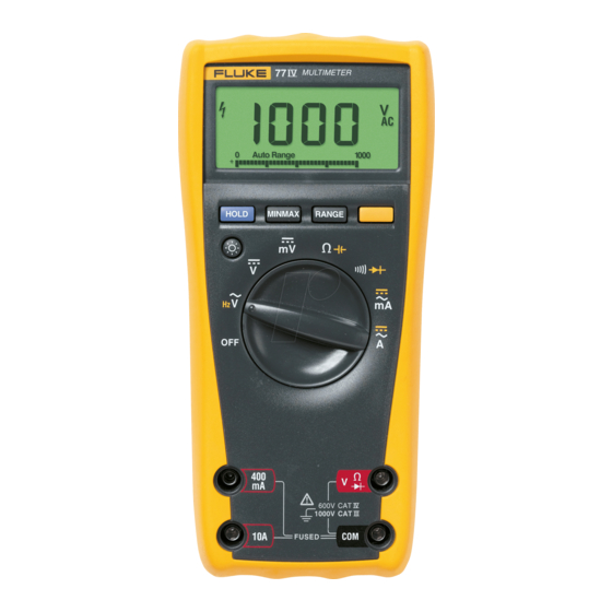 Fluke 77 Series IV User Manual