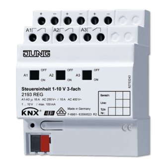Jung KNX 2193 REG Operation Manual