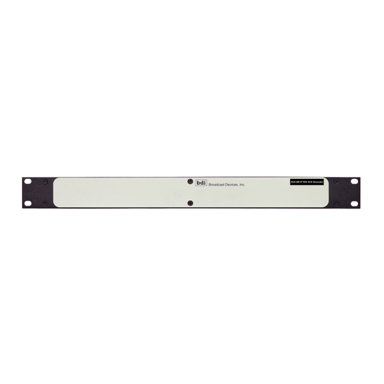 Broadcast Devices SCA-200 Manuals