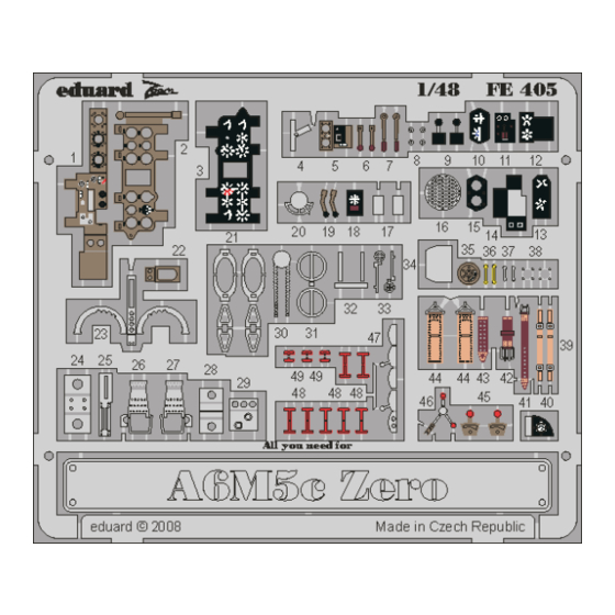 Eduard Zoom A6M5c Zero s.adh. Assembly Instructions