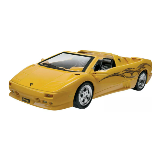 REVELL LAMBORGHINI DIABLO VT ROADSTER Assembly Instructions Manual