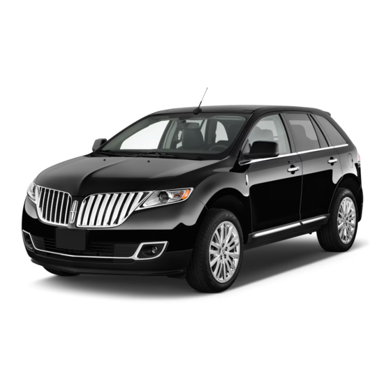 Lincoln MKX 2014 Owner's Manual