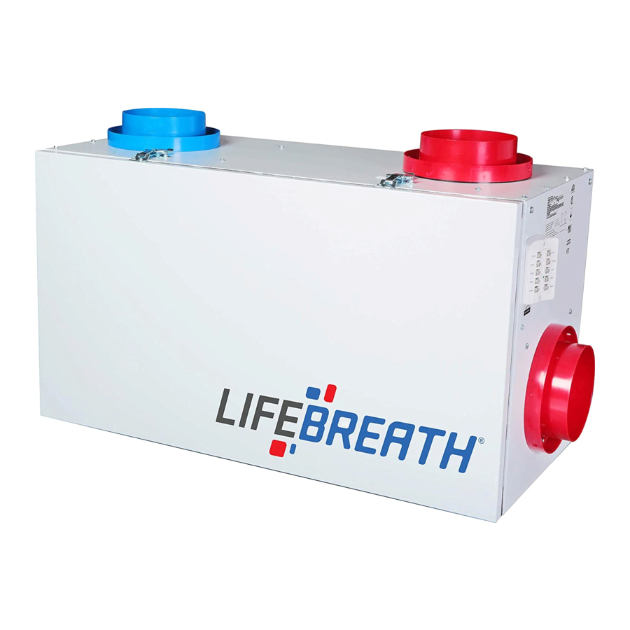Lifebreath RNC10 Installation Instructions Manual