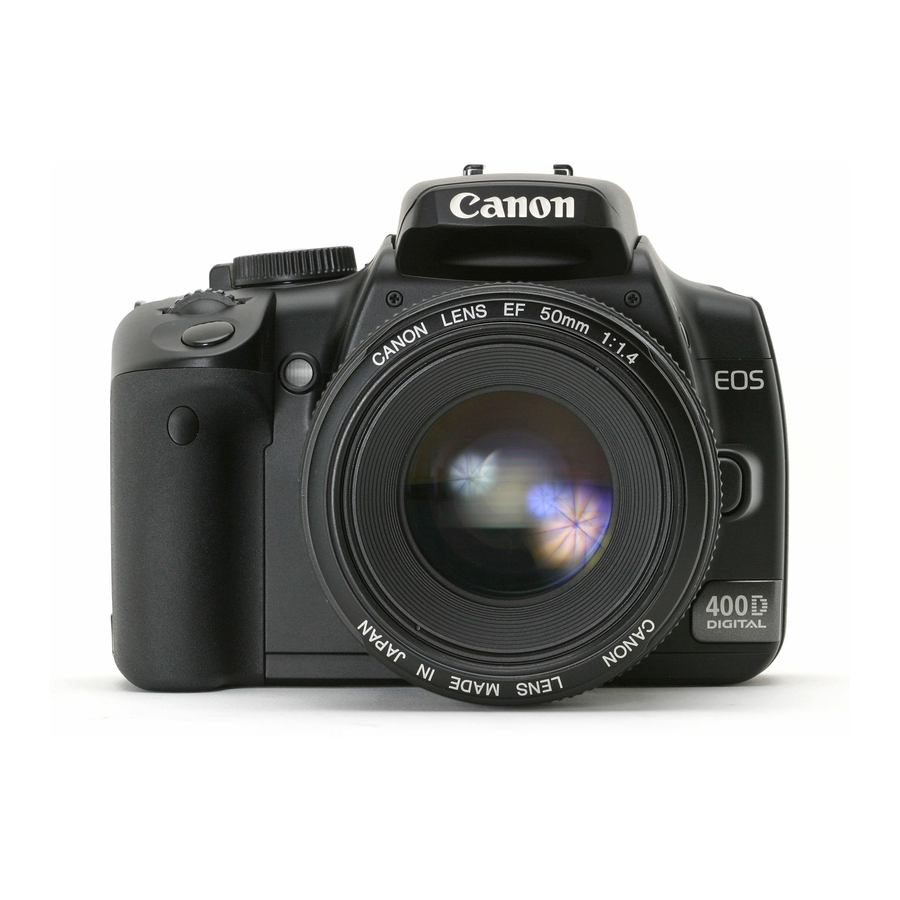 Canon EOS Rebel XTi Instruction Manual