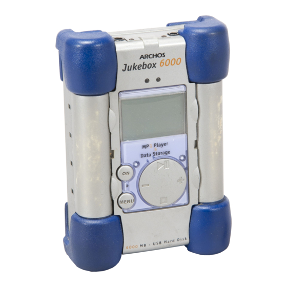 ARCHOS JUKEBOX JUKEBOX STUDIO MP3 PLAYER INSTALL MANUAL | ManualsLib