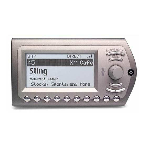 AUDIOVOX XPRESS XM RECEIVER USER MANUAL ManualsLib