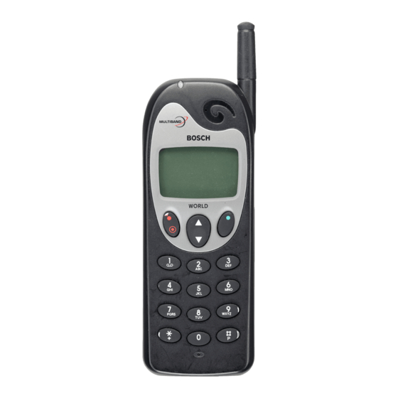 BOSCH WORLD 718 CELL PHONE USER MANUAL | ManualsLib