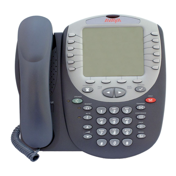 AVAYA 4621SW IP PHONE USER MANUAL | ManualsLib
